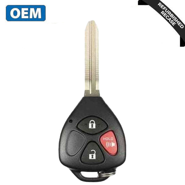 2006-2013 Toyota RAV4 Yaris  / 3-Button Remote Head Key/ PN: 89070-42660 / HYQ12BBY / BDC (OEM Recase)