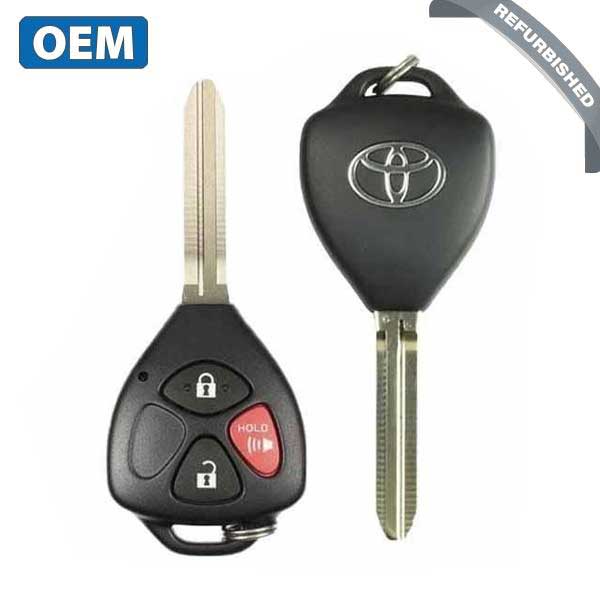 2006-2013 Toyota RAV4 Yaris  / 3-Button Remote Head Key/ PN: 89070-42660 / HYQ12BBY / BDC (OEM Refurb)