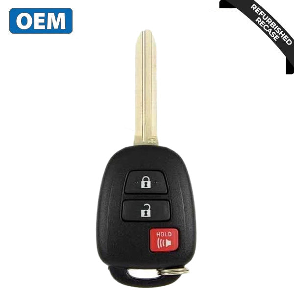 2013-2021 Toyota / 3-Button Remote Head Key W/ Shoulder / PN: 89070-0R120 / GQ4-52T (H Chip)(OEM Recase)