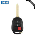 2013-2021 Toyota / 3-Button Remote Head Key W/ Shoulder / PN: 89070-0R120 / GQ4-52T (H Chip)(OEM Recase)
