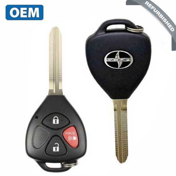 2008-2012 Scion xB / 3-Button Remote Head Key / PN: 89070-12380 /  HYQ12BBY (OEM REFURB)