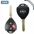 2008-2012 Scion xB / 3-Button Remote Head Key / PN: 89070-12380 /  HYQ12BBY (OEM REFURB)