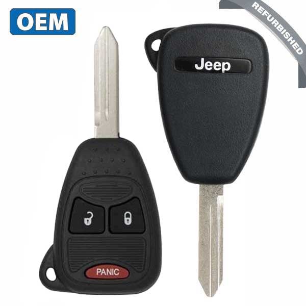 2004-2017 Jeep Patriot Compass / 3-Button Remote Head Key / PN: 68000603AA / OHT692427AA OHT692713AA (OEM Refurb)