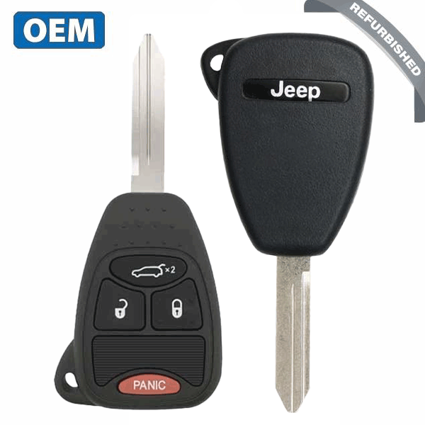 2005-2012 Jeep / 4-Button Remote Head Key / PN: 05026112AB / OHT692427AA (OEM Refurb)