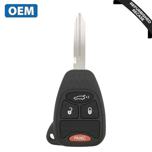 2005-2014 Chrysler Jeep Dodge / 4-Button Remote Head Key / PN: 5175815AA / OHT692427AA (OEM Recase)