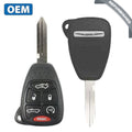 2007-2014 Chrysler 200 Sebring Convertible / 6-Button Remote Head Key / PN: 68291091AA / OHT692713AA / (OEM Refurb)