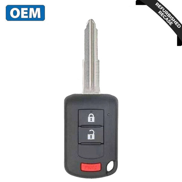 2010-2019 Mitsubishi Outlander Lancer / 3-Button Remote Head Key W/ Shoulder / PN: 6370B944 / OUCJ166N (OEM Recase)