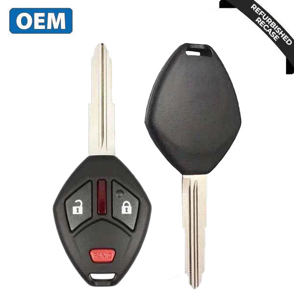 2014-2015 Mitsubishi Mirage / 3-Button Remote Head Key / PN: 6370B711 / OUCG8D-625M-A-HF (OEM Recase)