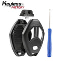 2006-2015 Mitsubishi / 3-Button Remote Head Key SHELL Replacement Kit / MIT3 / OUCG8D-620M-A (AFTERMARKET)