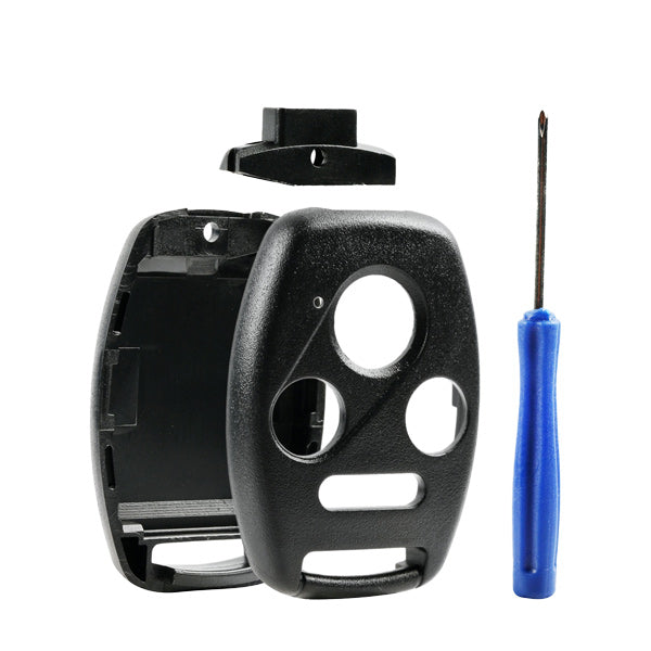 2003-2015 Honda / 4-Button Remote Head Key SHELL Replacement Kit / HO01 / KR55WK49308, MLBHLIK-1T, N5F-A05TAA (AFTERMARK