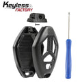 2006-2012 Mitsubishi / 4-Button Remote Head Key SHELL Replacement Kit / MIT3 / OUCG8D-620M-A (AFTERMARKET)