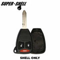 2004–2012 Chrysler / Jeep / Dodge / 3-Button Remote Head Key SHELL / Y159 / KOBDT04A (RHS-CHY-082)
