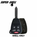 2006-2014 Chrysler / Jeep / Dodge / 5-Button Remote Head Key SHELL / OHT692427AA (RHS-CHY-085)