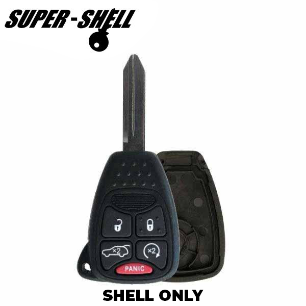 2006-2014 Chrysler / Jeep / Dodge / 5-Button Remote Head Key SHELL / OHT692427AA (RHS-CHY-085)