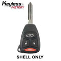 2005 - 2009 Chrysler / Dodge / Jeep / 4-Button Smart Key SHELL for KOBDT04A (AFTERMARKET)