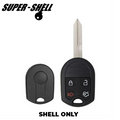 2007-2017 Ford / 4-Button Remote Head Key Shell / H75 / OUCD6000022 (RHS-FD-058)