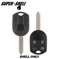 2007-2020 Ford / 4-Button Remote Head Key Shell / H75 / OUC6000022, CWTWB1U793 (RHS-FD-059)