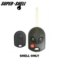 2013-2017 Ford / 3-Button Remote Head Key Shell / HU101 / OUCD6000022 (RHS-FD-067)