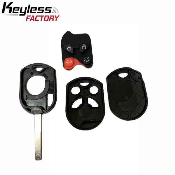 2011-2020 Ford / 4-Button Remote Head Key SHELL / HU101 / OUCD6000022 CWTWB1U722 (AFTERMARKET)