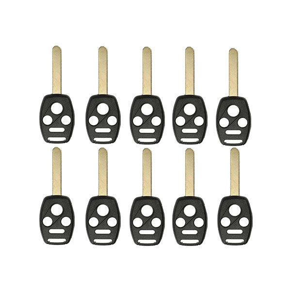 25 x 2003-2014 Honda Acura / 4-Button Remote Head Key Shell / HO01 / KR55WK49308 N5F-S0084A (RHS-HON-082) (Bundle of 25)