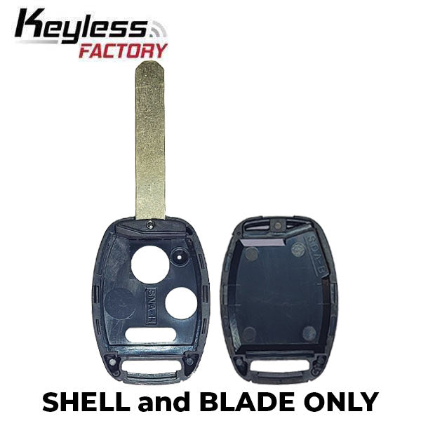 2006-2013 Honda / 3-Button Remote Head Key SHELL / HO01 / MLBHLIK-1T, N5F-S0084A (AFTERMARKET)