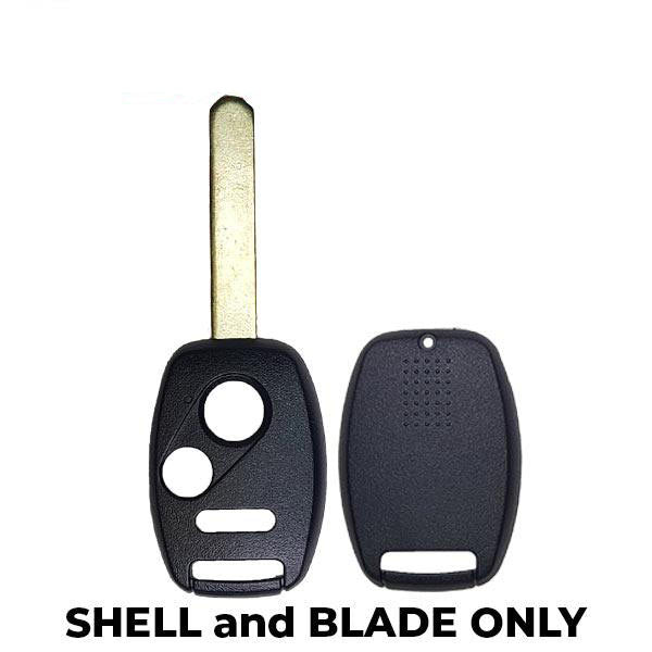 2006-2013 Honda / 3-Button Remote Head Key SHELL / HO01 / MLBHLIK-1T, N5F-S0084A (AFTERMARKET)