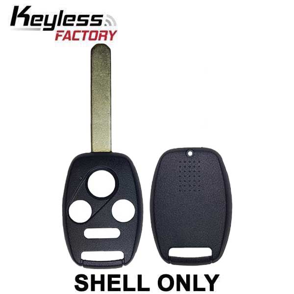 2005-2013 Honda / 4-Button Remote Head Key SHELL / HO01 / OUCG8D-380H-A, MLBHLIK-1T, KR55WK49308, N5F-S0084A (AFTERMARKE