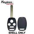 2005-2013 Honda / 4-Button Remote Head Key SHELL / HO01 / OUCG8D-380H-A, MLBHLIK-1T, KR55WK49308, N5F-S0084A (AFTERMARKE