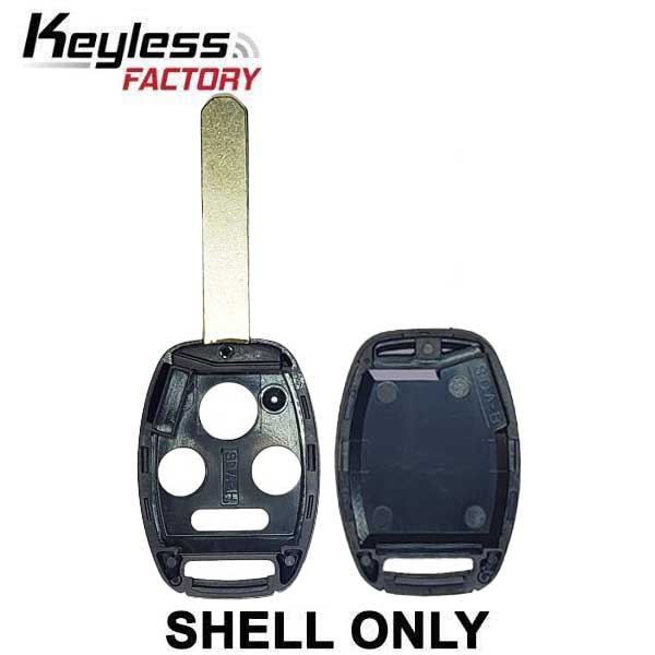 2005-2013 Honda / 4-Button Remote Head Key SHELL / HO01 / OUCG8D-380H-A, MLBHLIK-1T, KR55WK49308, N5F-S0084A (AFTERMARKE