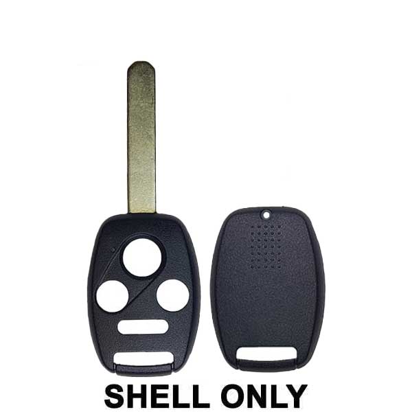 2005-2013 Honda / 4-Button Remote Head Key SHELL / HO01 / OUCG8D-380H-A, MLBHLIK-1T, KR55WK49308, N5F-S0084A (AFTERMARKE