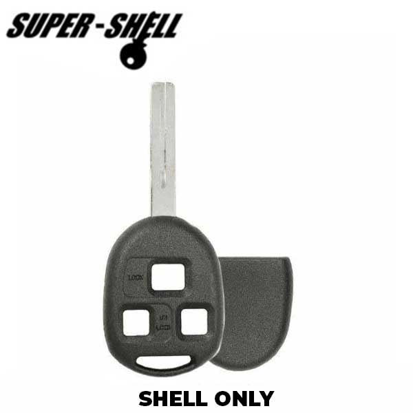 1998-2010 Lexus / 3-Button Remote Head Key Shell / TOY40 / HYQ12BBT HYQ1512V (RHS-LEX-143)