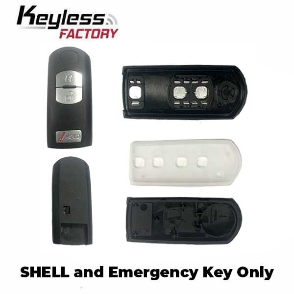 2010-2013 Mazda 3 / 3-Button Smart Key SHELL for WAZX1T768SKE11A03 (AFTERMARKET)