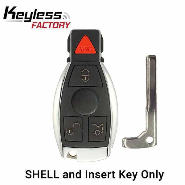 1997-2014 2 Battery Mercedes Benz 4-Button Smart Key SHELL for IYZ-3312