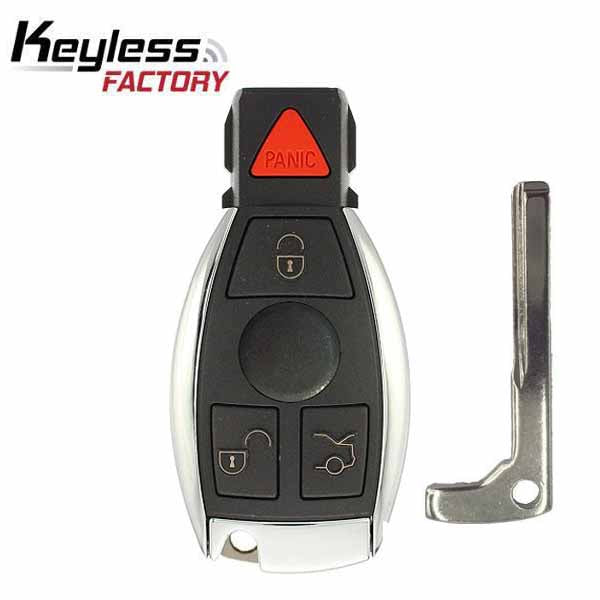 1997-2014 2 Battery Mercedes Benz 4-Button Smart Key SHELL for IYZ-3312