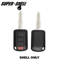 2016-2018 Mitsubishi / 3-Button Remote Head Key Shell / MIT3 / OUCJ166N (RHS-MIT-010)