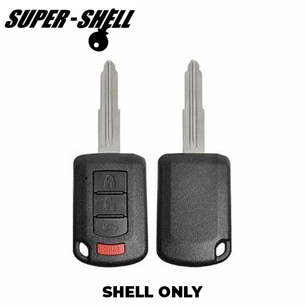 2016-2018 Mitsubishi / 4-Button Remote Head Key Shell / MIT3 / OUCJ166N (RHS-MIT-011)