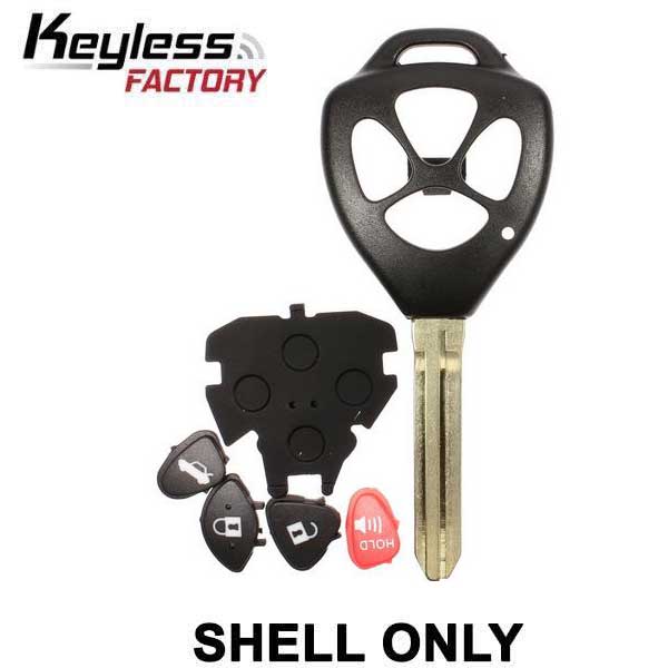 2005-2019 Toyota Scion / 4-Button Remote Head Key SHELL / TR47 / HYQ12BBY, GQ4-29T, MOZB41TG (AFTERMARKET)