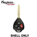 2005-2019 Toyota Scion / 4-Button Remote Head Key SHELL / TR47 / HYQ12BBY, GQ4-29T, MOZB41TG (AFTERMARKET)