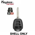 2012-2014 Toyota Camry - Corolla / 4-Button Remote Head Key SHELL / (AFTERMARKET)