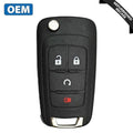 2013-2024 GM / 4-Button Flip Key / PN: 13585814 / AVL-B01T1AC (OEM Recase)