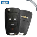 Chevrolet 2014-2016 / 4-Button Remote Flip-Key / PN: 13586489 / KR55WK50073 (OEM Refurb)