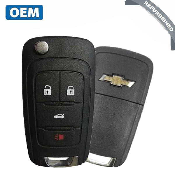 Chevrolet 2014-2016 / 4-Button Remote Flip-Key / PN: 13586489 / KR55WK50073 (OEM Refurb)