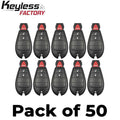 50 x 2008-2017 Chrysler Dodge Jeep VW / 3-Button Fobik Key/ M3N5WY783X / 433 MHz (AFTERMARKET) (Bundle of 50)