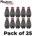 25 x 2008-2017 Chrysler Dodge Jeep VW / 3-Button Fobik Key/ M3N5WY783X / 433 MHz (AFTERMARKET) (Bundle of 25)