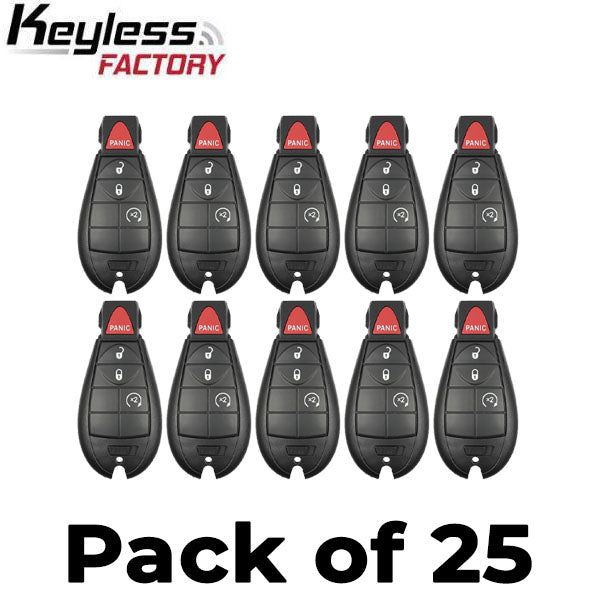 25 x 2008-2013 Chrysler Dodge / 4-Button Fobik Key / M3N5WY783X (AFTERMARKET) (Bundle of 25)