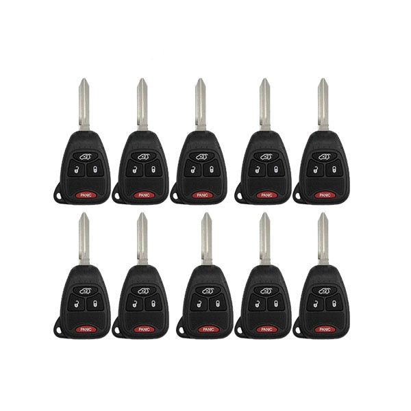 10 x 2004-2008 Jeep / Chrysler / Dodge  / 4-Button Remote Head Key / M3N5WY72XX (AFTERMARKET) (Pack of 10)