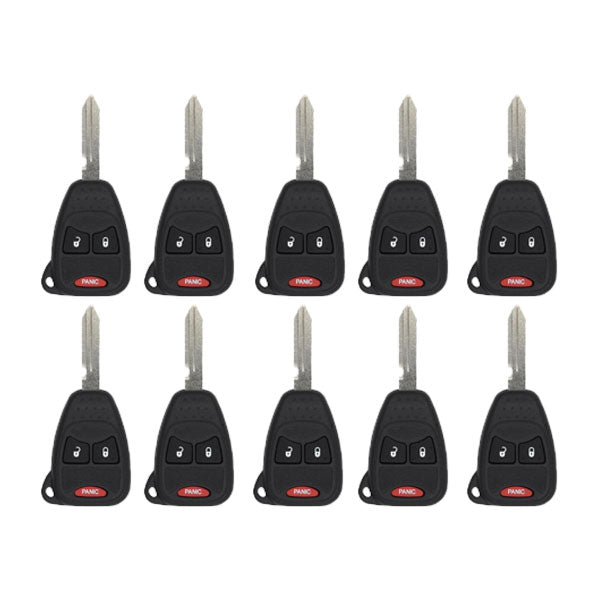 50 x 2004-2017 Chrysler Dodge Jeep / 3-Button Remote Head Key / OHT692427AA (AFTERMARKET) (Bundle of 50)