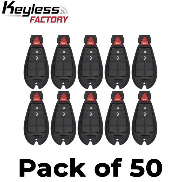 50 x 2013-2019 Dodge RAM / 3-Button Fobik Key / GQ4-53T (AFTERMARKET) (Bundle of 50)