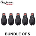 5 x 2013-2020 Dodge RAM / 4-Button Fobik Key / GQ4-53T (AFTERMARKET) (BUNDLE OF 5)