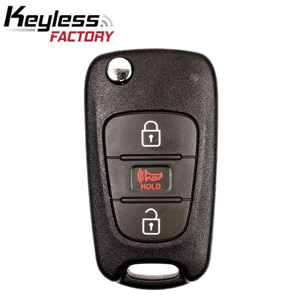 2012-2013 Kia Rio / 3-Button Flip Key / PN: 95430-1W020 / TQ8-RKE-3F02 (AFTERMARKET)